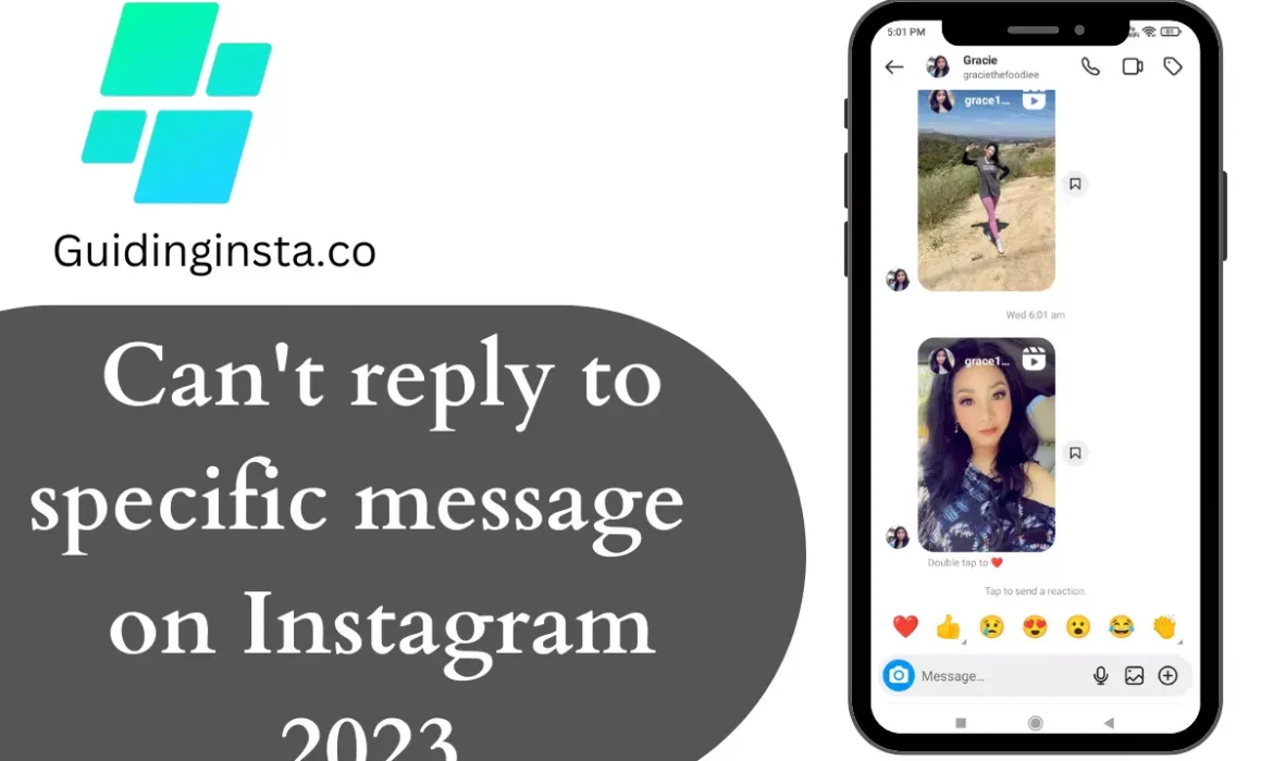 can't reply to specific messages on Instagram- Fixing guide